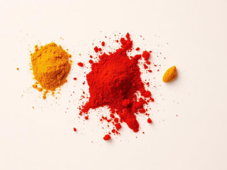 Spice powders (chilli, turmeric, masala) packed on Joypac World pouch packing machines